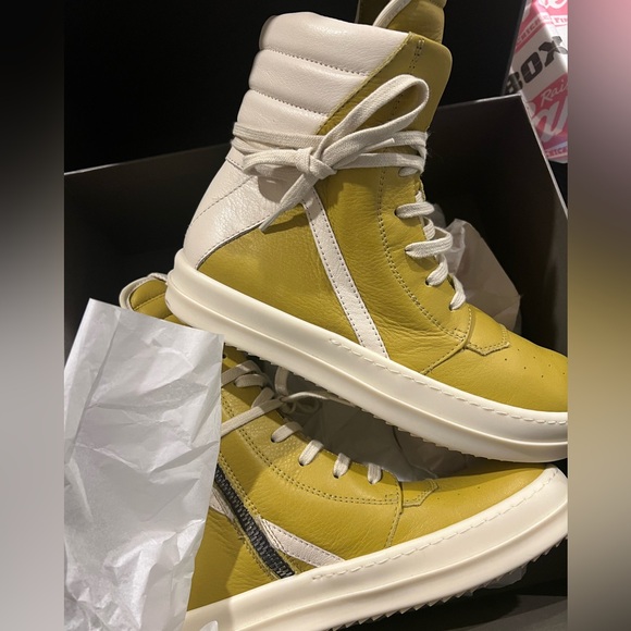RICK OWENSKids Black Geobaskets Sneakers